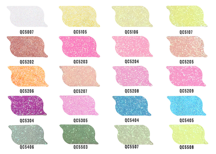 rainbow glitter powder color chart