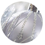 Hexagon pure silver glitter powder for decoration