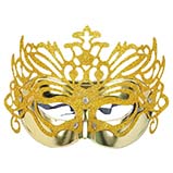 chrome gold color glitter powder for mask