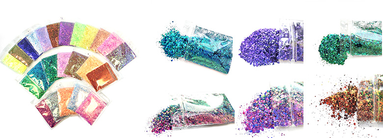 24 colors mixing glitter