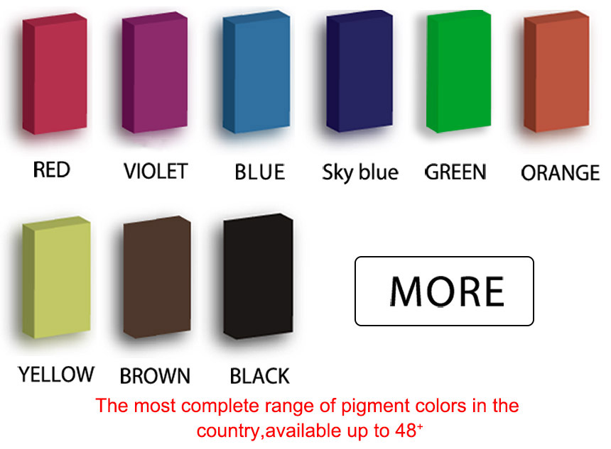carte de couleur de poudre de pigment photochromique