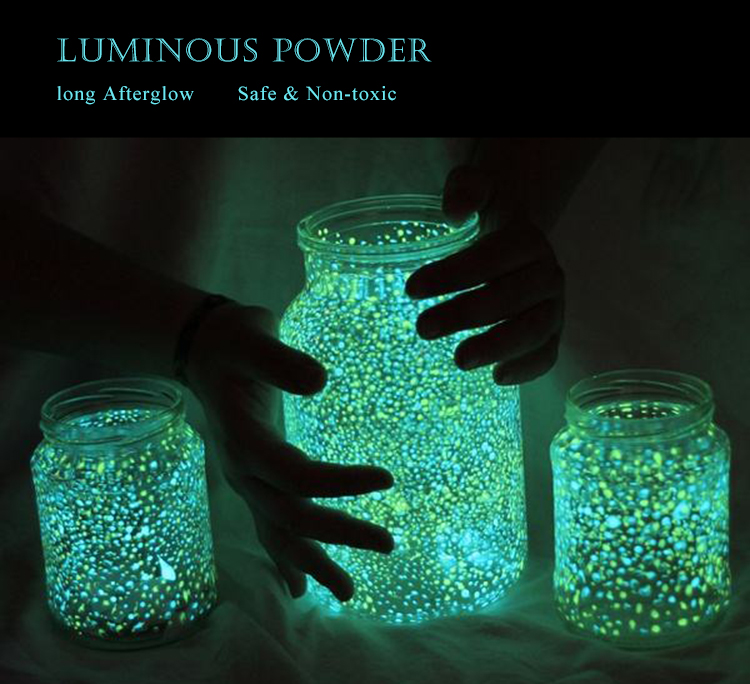 12 color photoluminescent pigment powder