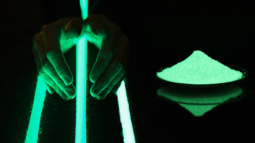 Poudre Fluorescente Phosphorescente - 10 G - Couleurs Au Choix (vert, Bleu, Rose, Orange, Etc.) - Non Toxique - Brille Dans Le Noir Après Chargement Lumière