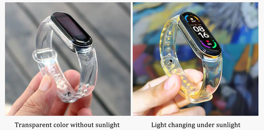 Bracelets en silicone photochromique