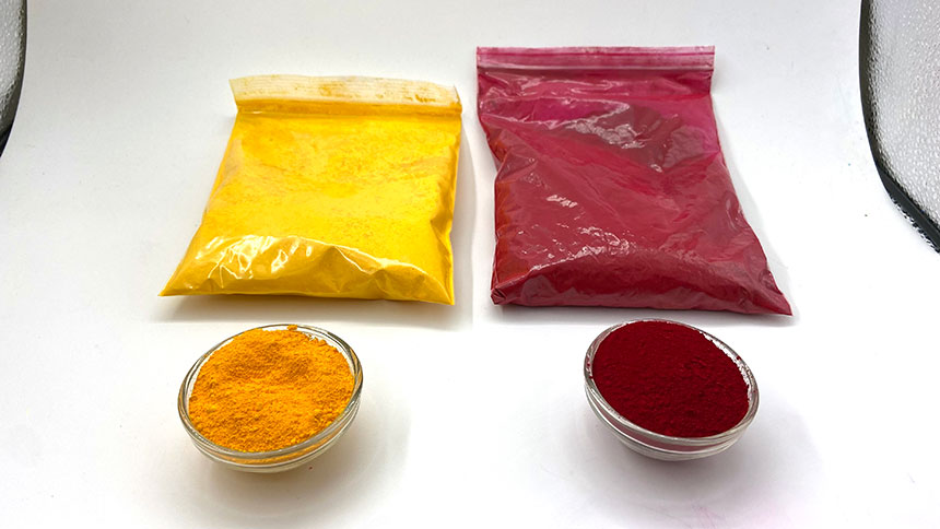 Pigment organique rouge jaune