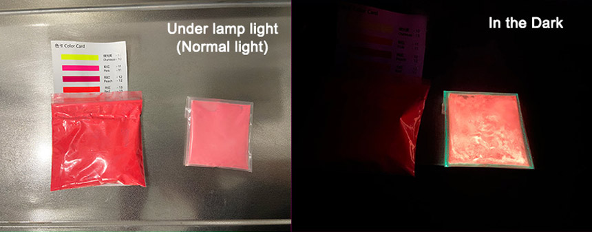 Pigments phosphorescents vs pigments fluorescents