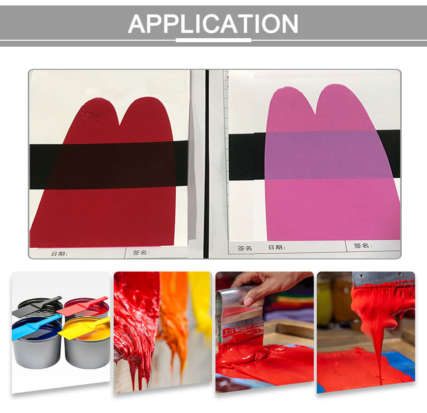 Applications du Pigment Rouge PR57:1