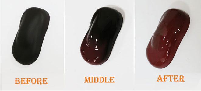 black to red thermochromic pigment