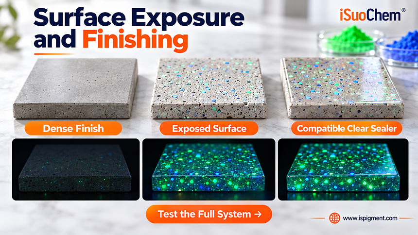 Glow Concrete Surface Exposure And Sealing