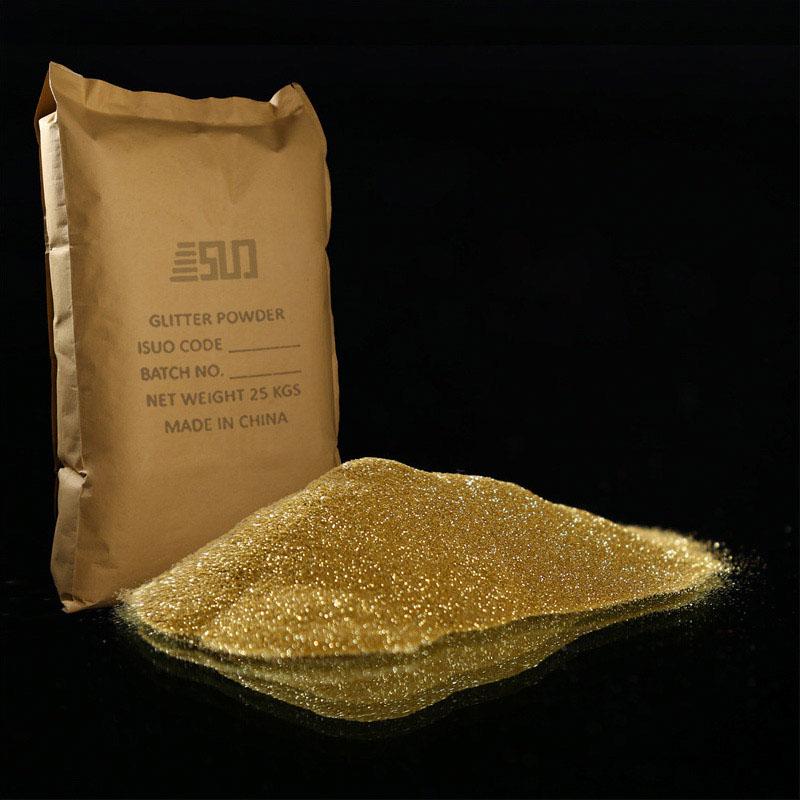 solvent resistant gold glitter