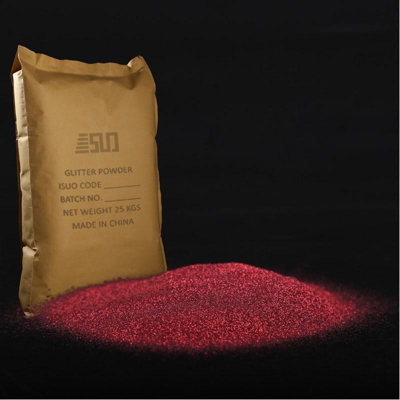 solvent resistance red glitter pigment