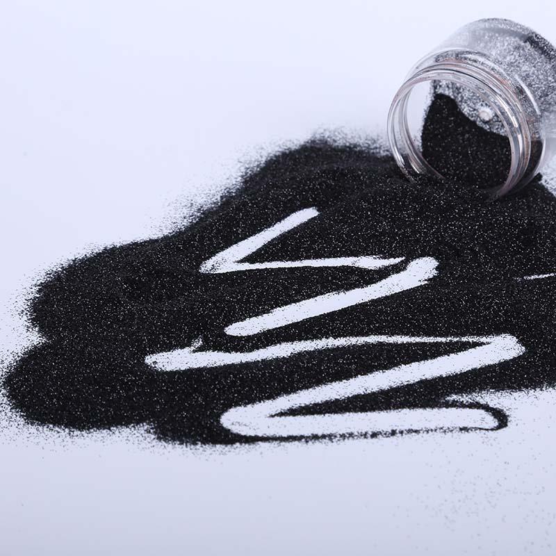 solvent resistant black glitter powder