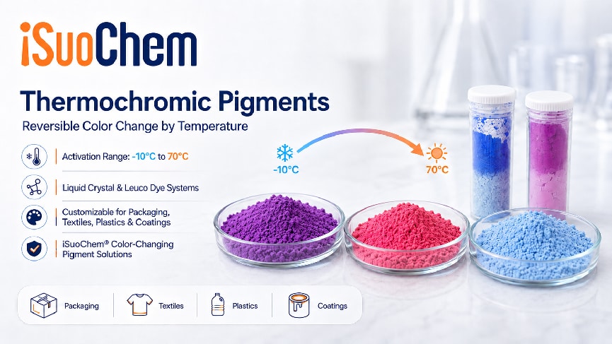 Pigments thermochromes 2026 : Tendances du marché, applications et avantage concurrentiel d’iSuoChem