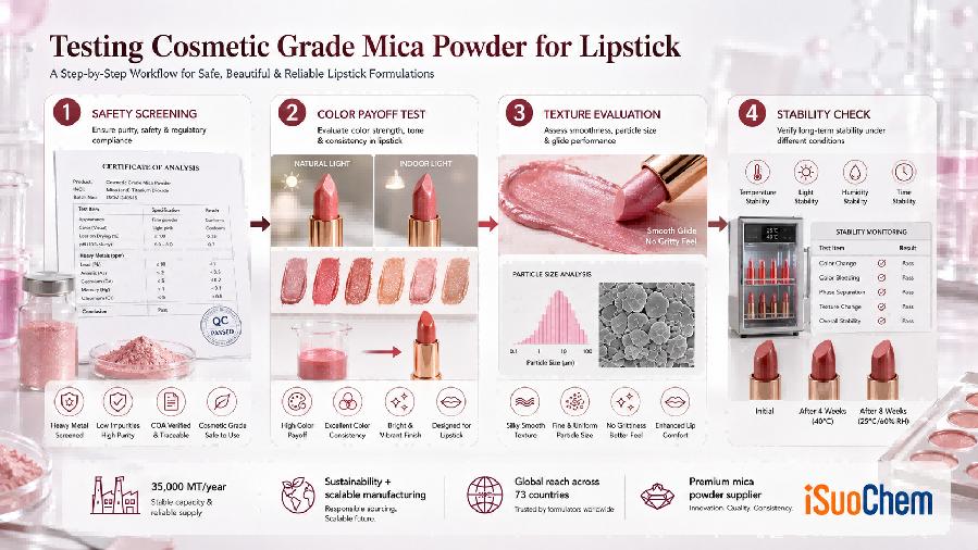 Le guide ultime pour choisir la poudre de mica de qualité cosmétique pour la formulation de rouges à lèvres