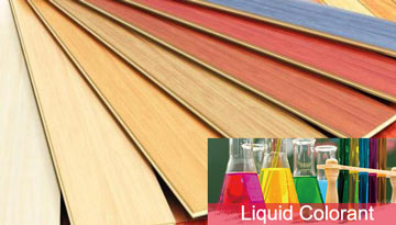 Colorant liquide pour champ de peinture sur bois