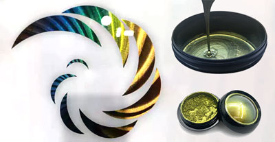 Comment créer un effet multichrome ? Encre caméléon à changement de couleur optiquement variable.