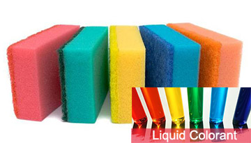 Colorants liquides dans les matériaux en mousse de polyuréthane